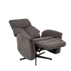 Aarhus Elektrische Relaxfauteuil Antraciet suede