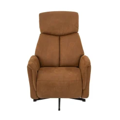Aarhus Elektrische Relaxfauteuil Cognac suede