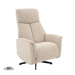 Aarhus Elektrische Relaxfauteuil Naturel boucle