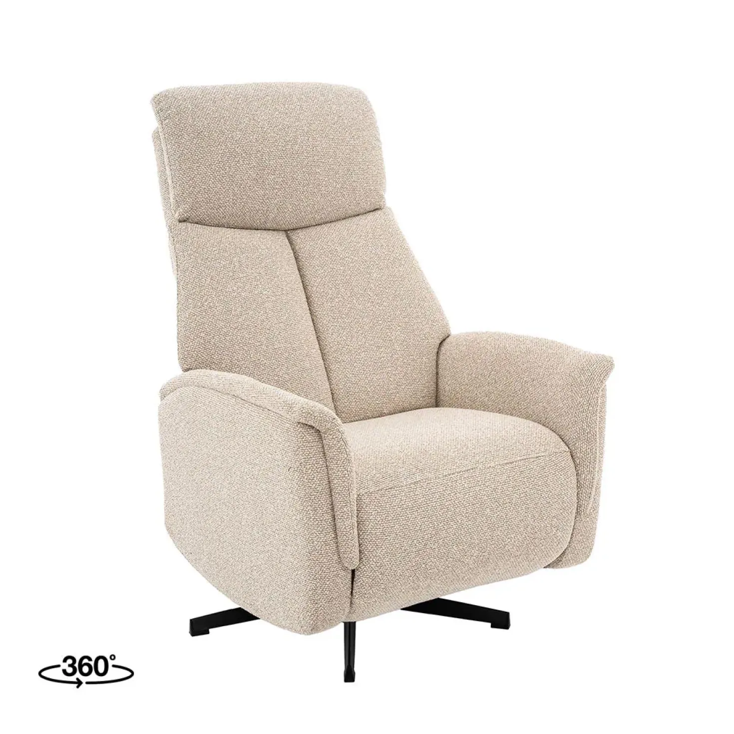 Aarhus Elektrische Relaxfauteuil Naturel boucle