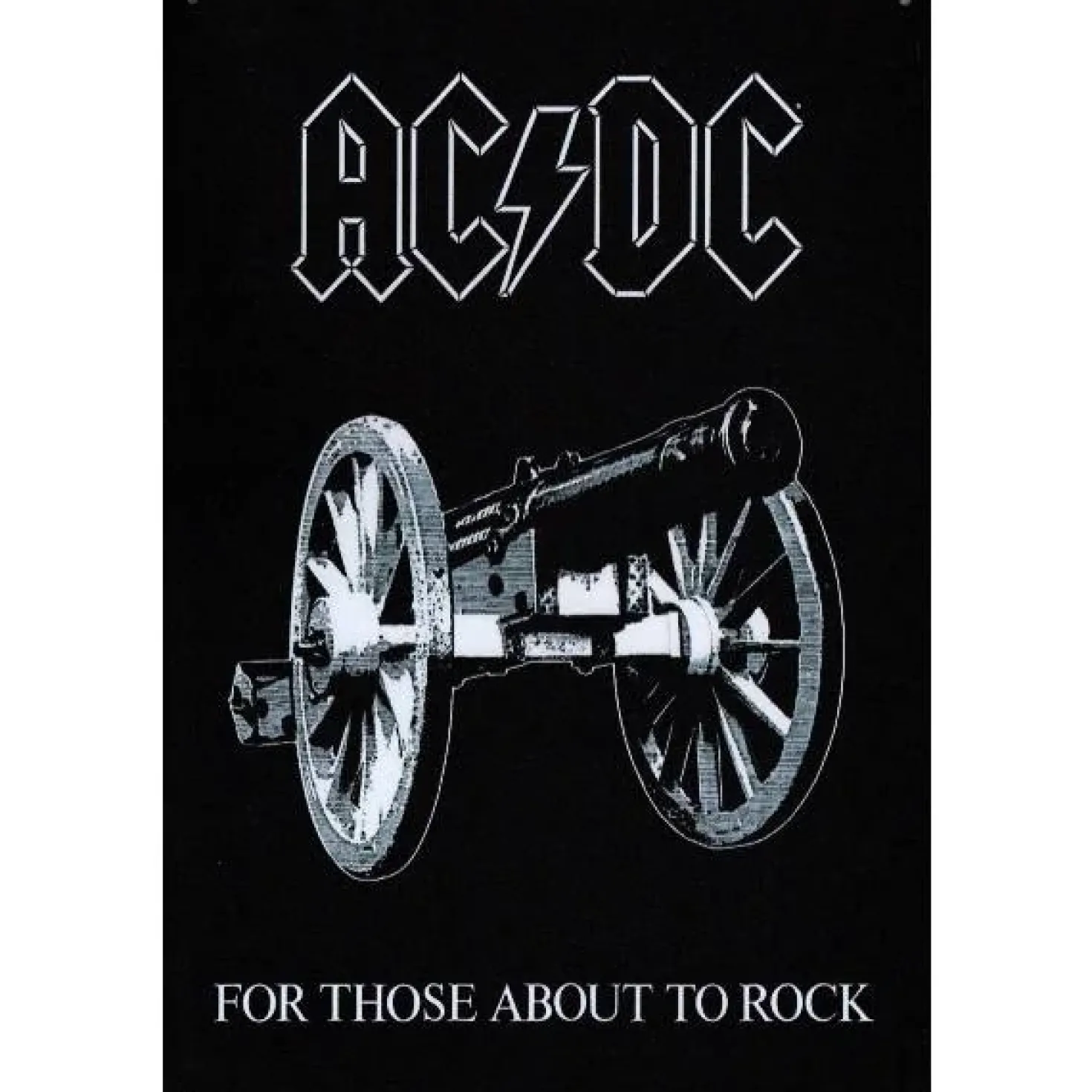 AC/DC For Those About to Rock - metalen bord