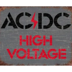 AC/DC High Voltage - metalen bord
