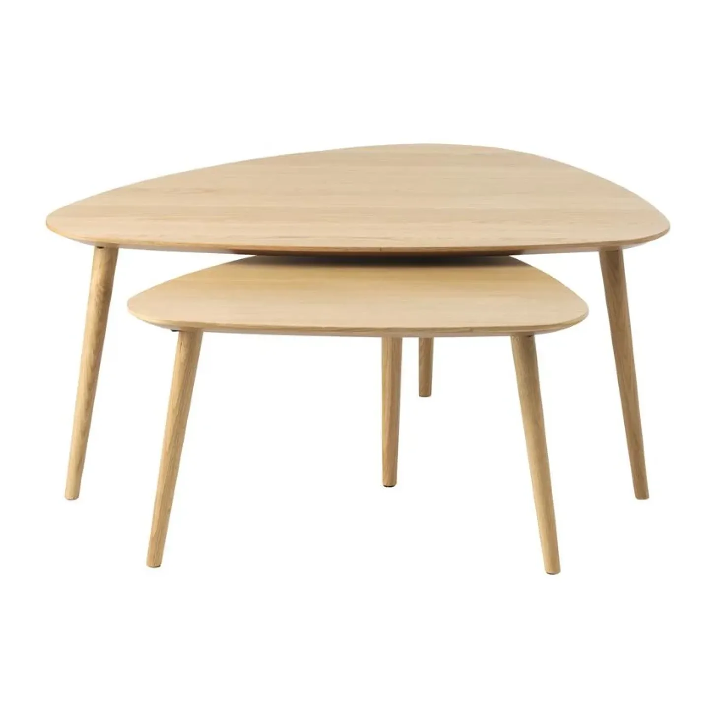 Ada Salontafel set van 2 driehoek Naturel