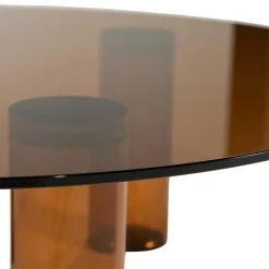 Aero Salontafel rond Bruin 100cm