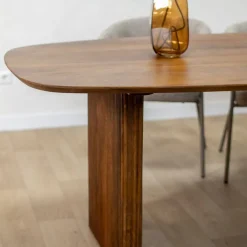 Aki Eettafel bruin Deens Ovaal 200cm