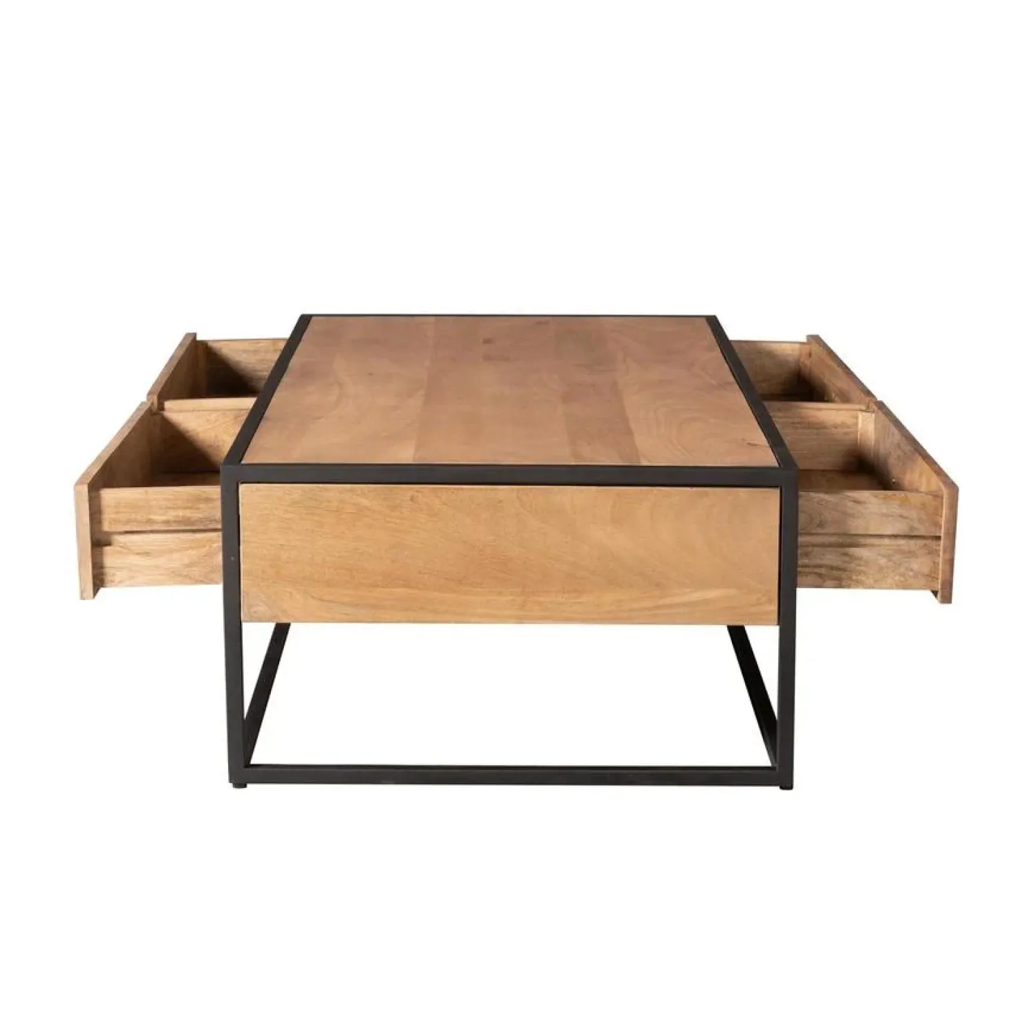 Alaska Salontafel Rechthoekig Met lades Mangohout 130cm