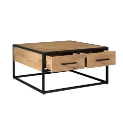 Alaska Salontafel Vierkant Mangohout 80cm