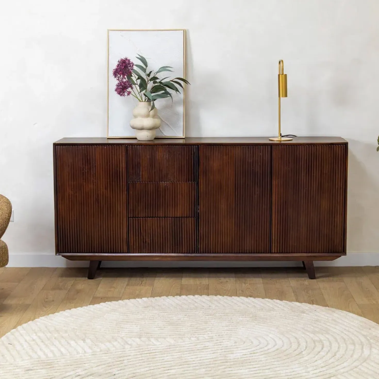 Albin Dressoir walnoot 180cm