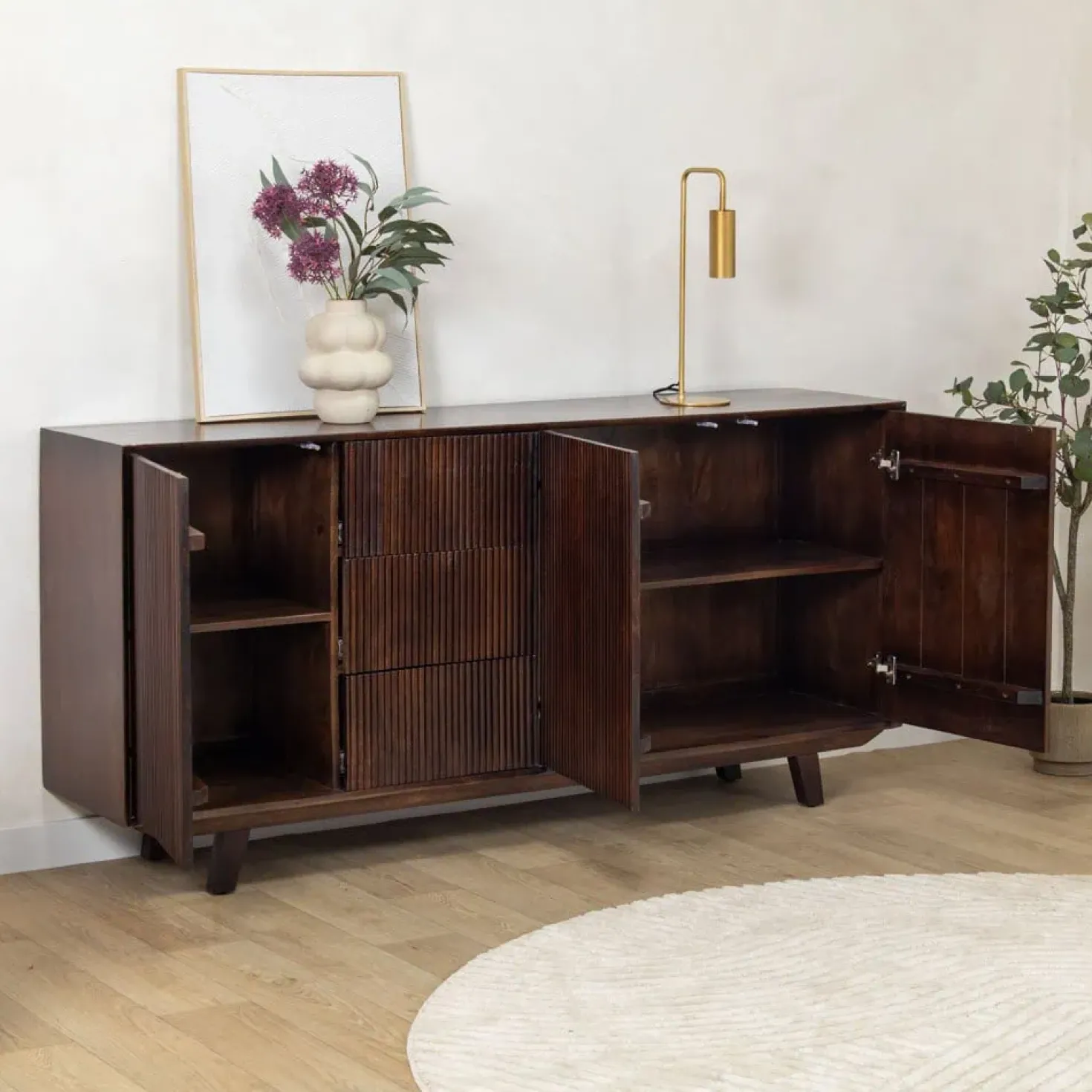 Albin Dressoir walnoot 180cm