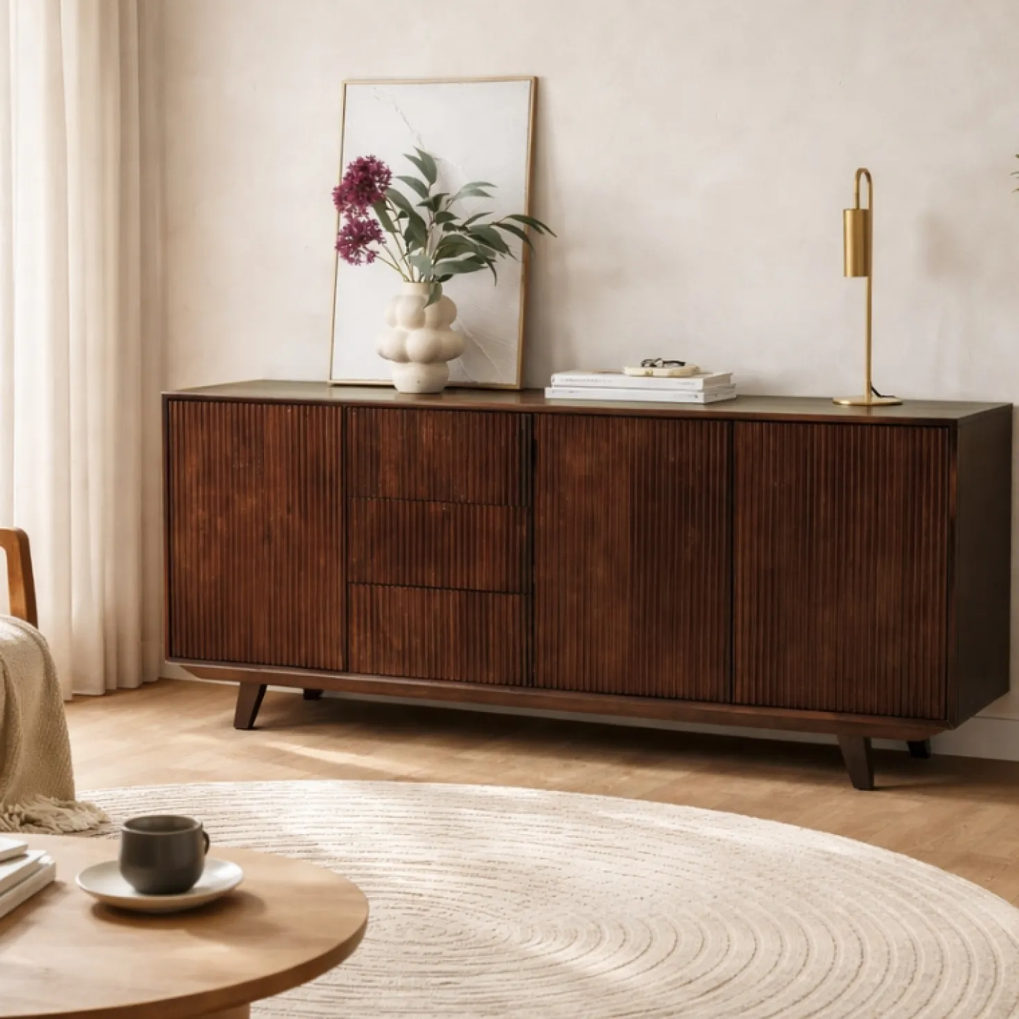 Albin Dressoir walnoot 180cm