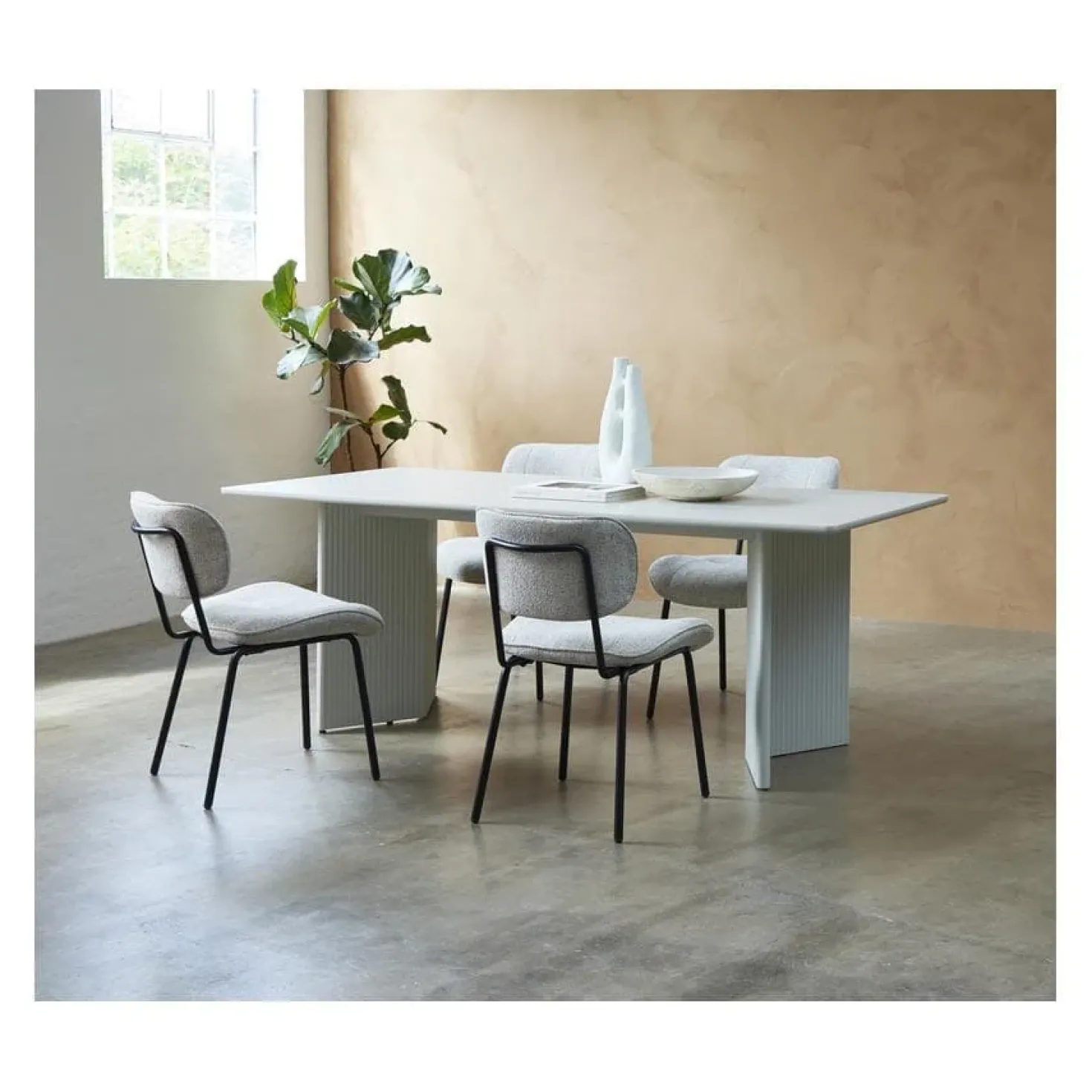 Alejandro Eettafel 200 cm greige