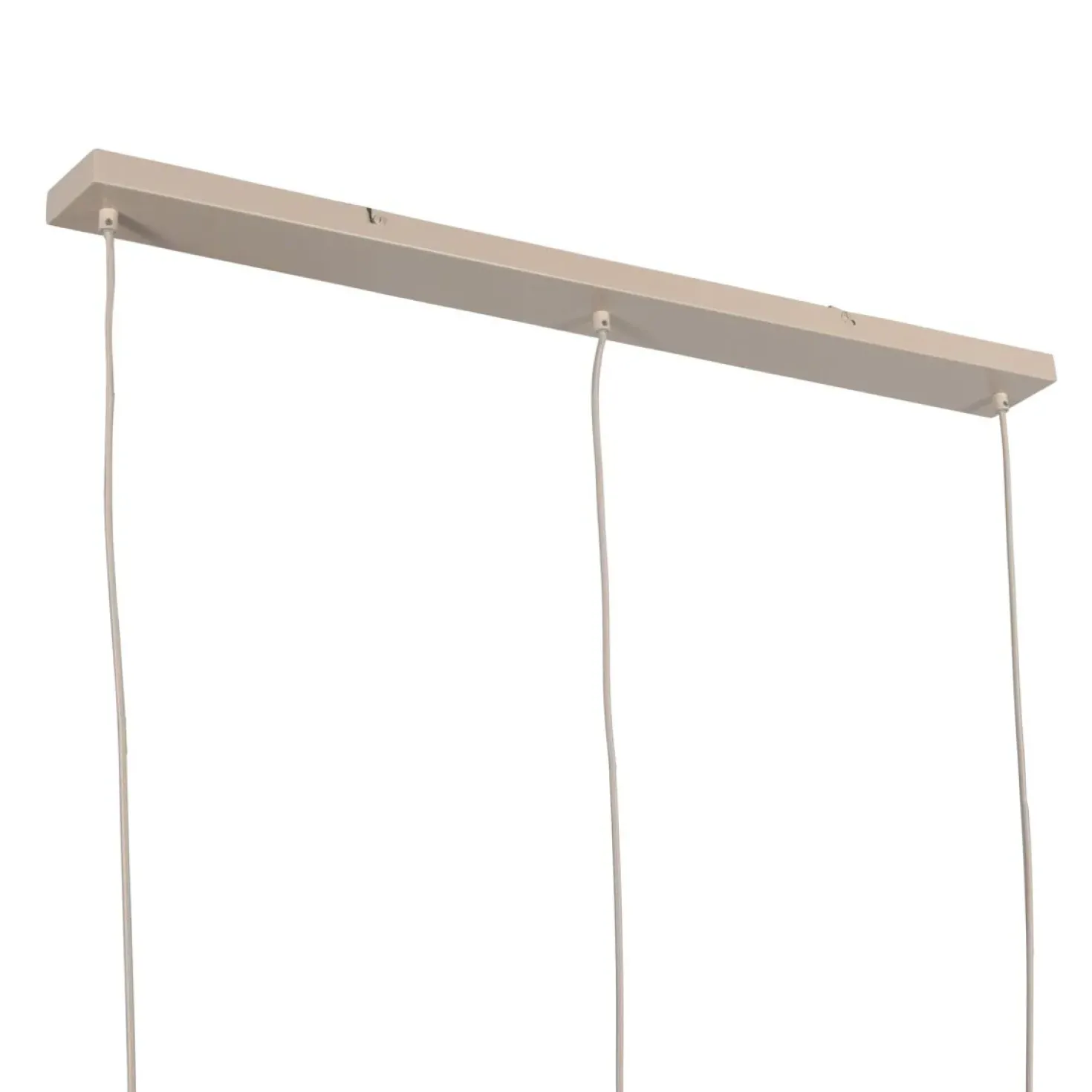 Alessia 3-lichts Hanglamp Travertin met linnen