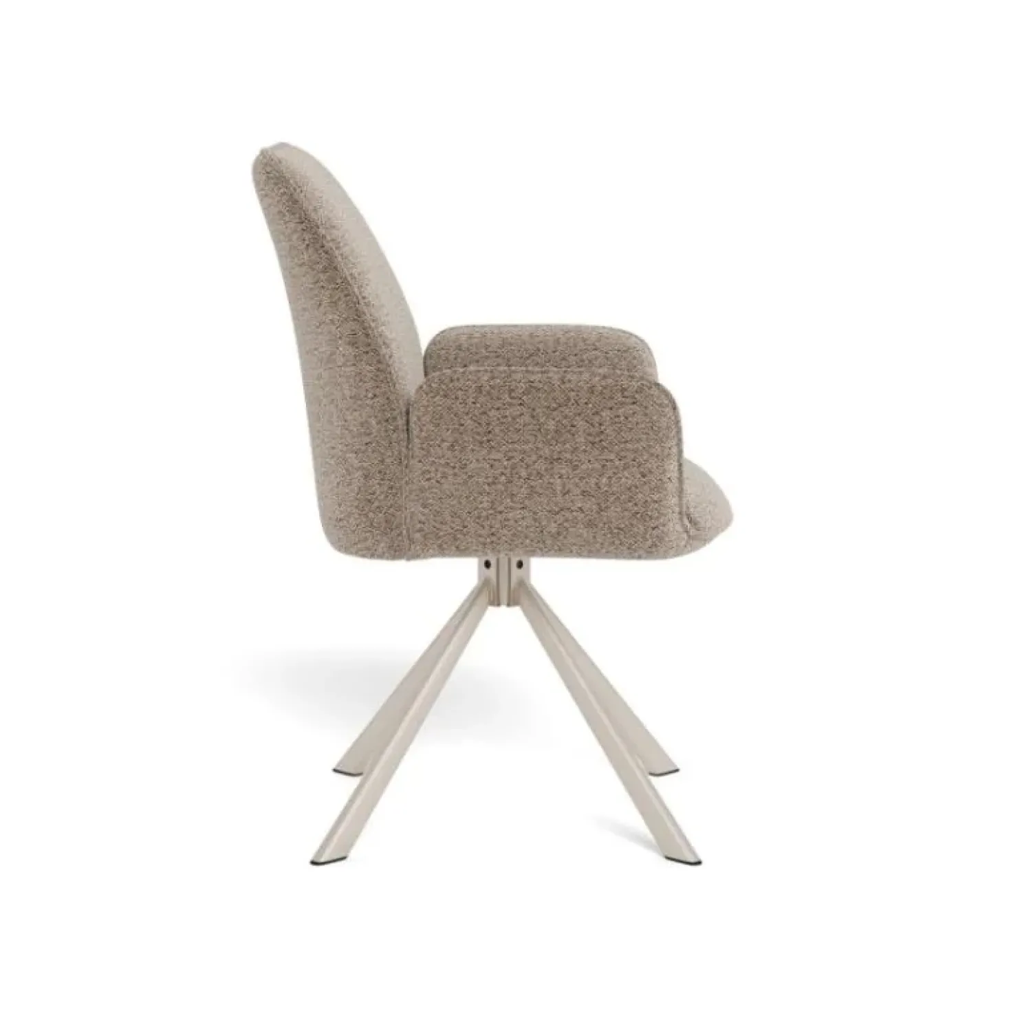 Alice Eetkamerstoel beige met beige onderstel
