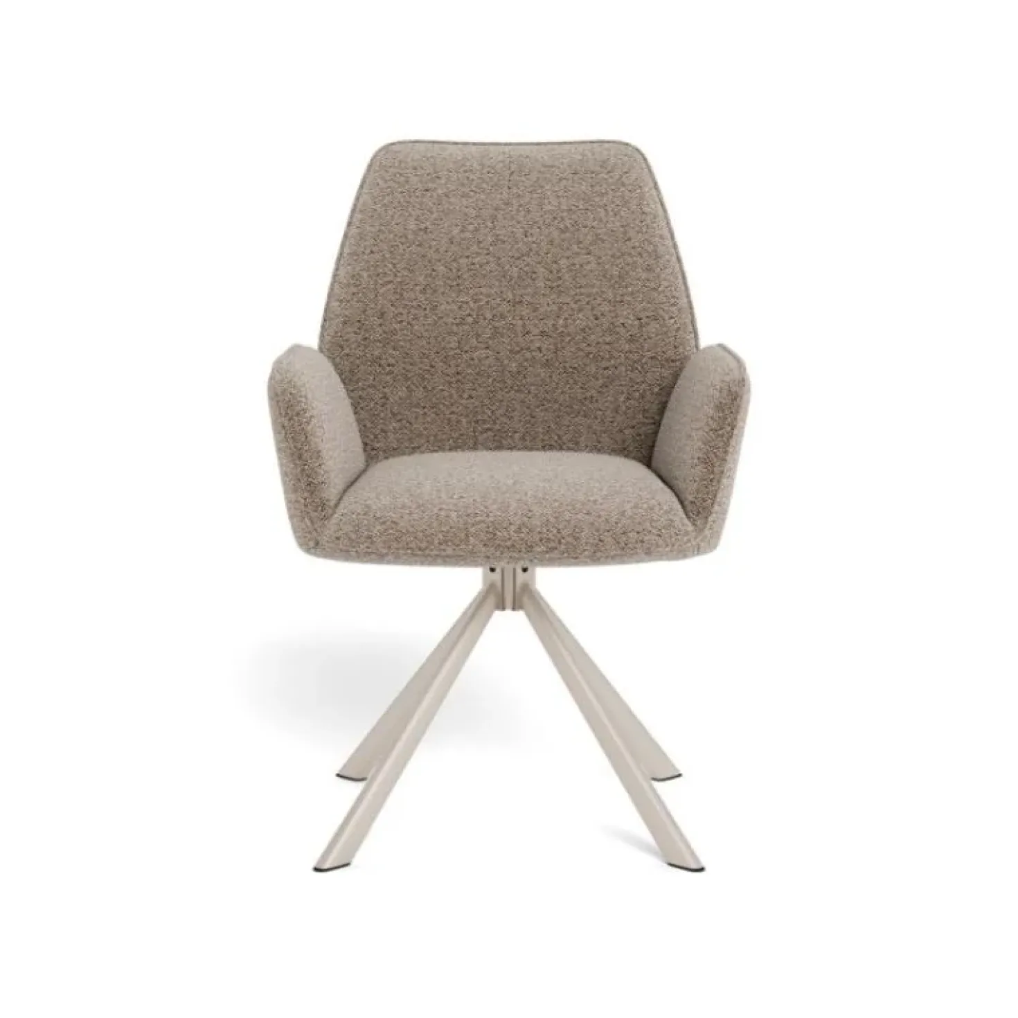 Alice Eetkamerstoel beige met beige onderstel
