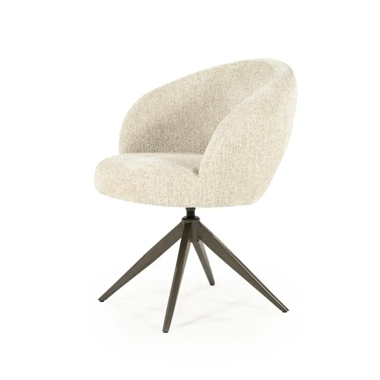 Alissa Eetkamerstoel Beige stof