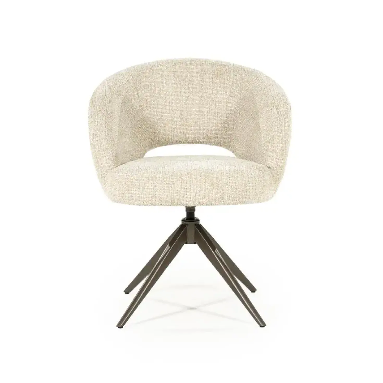 Alissa Eetkamerstoel Beige stof