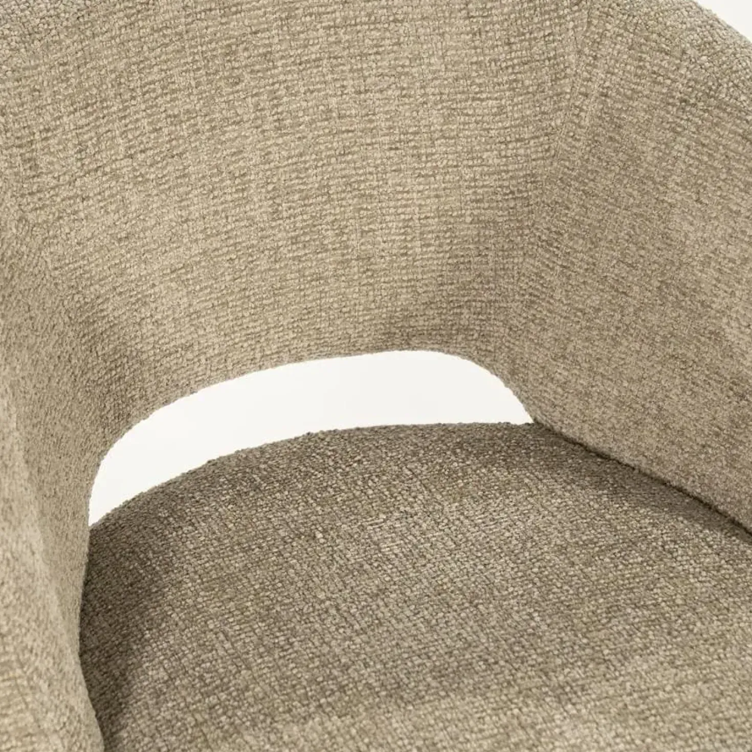 Alissa Eetkamerstoel Taupe stof