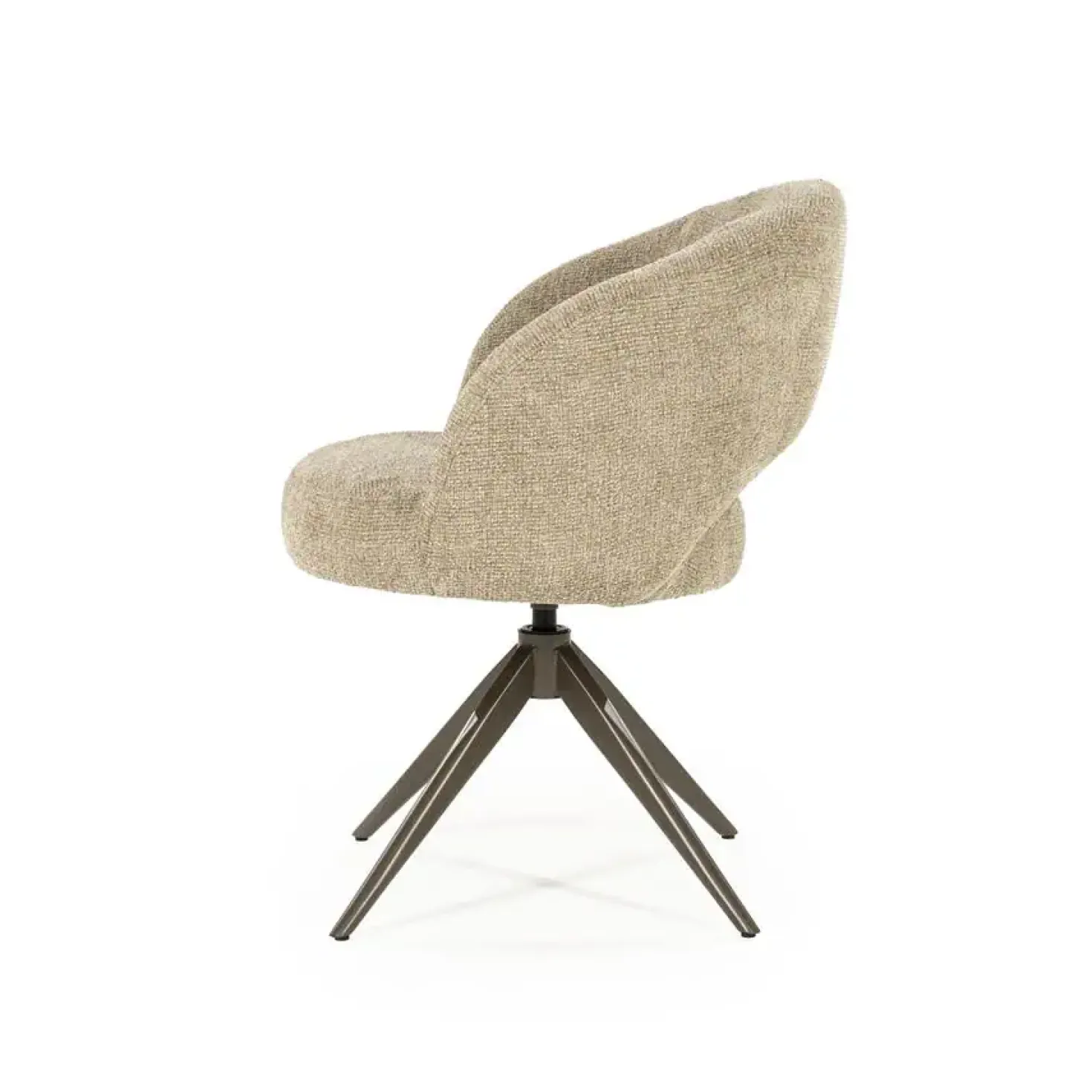 Alissa Eetkamerstoel Taupe stof
