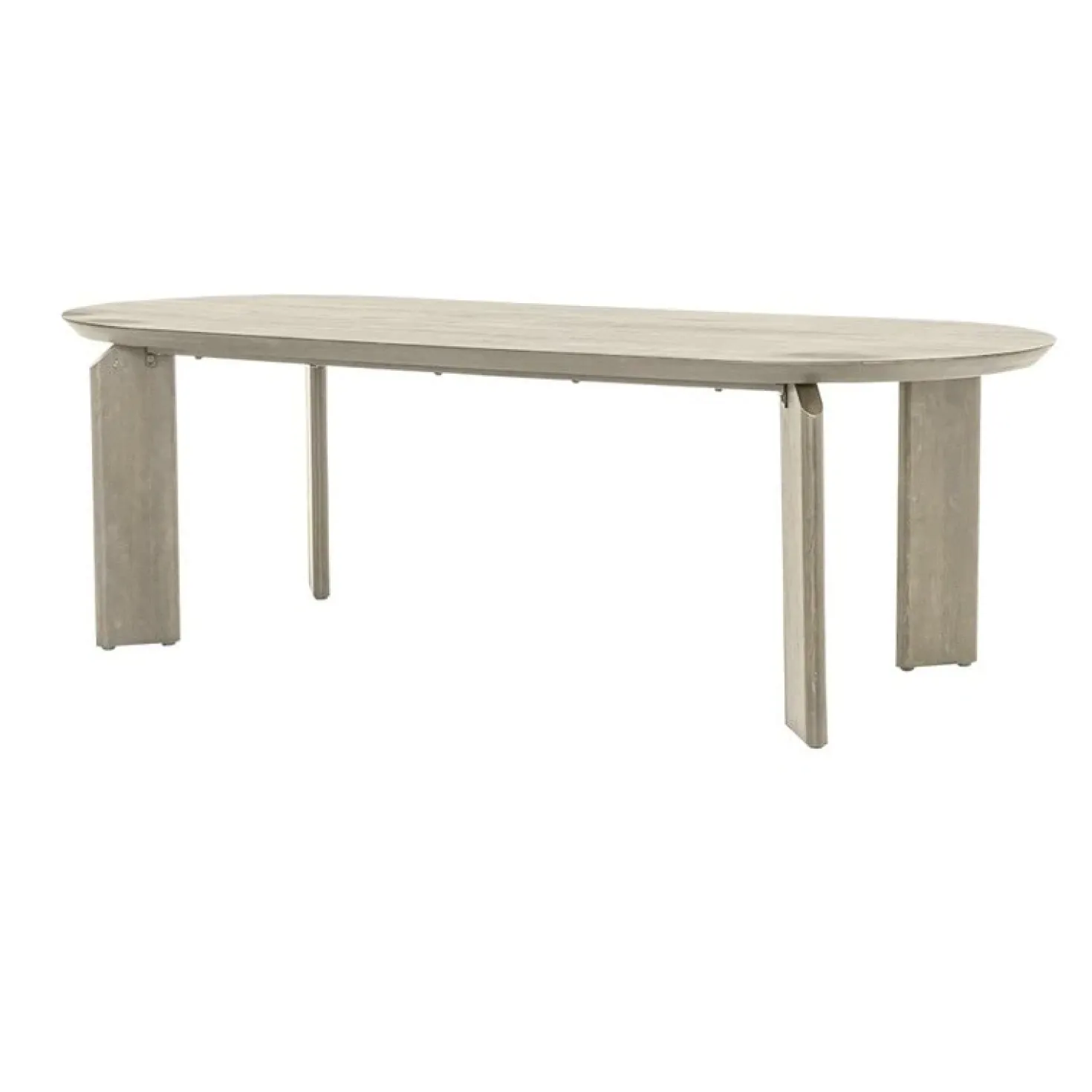 Allure Eettafel ovaal white wash 220cm
