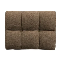 Allure Hocker geweven stof donkerbruin melange