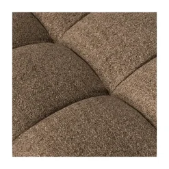 Allure Hocker geweven stof donkerbruin melange