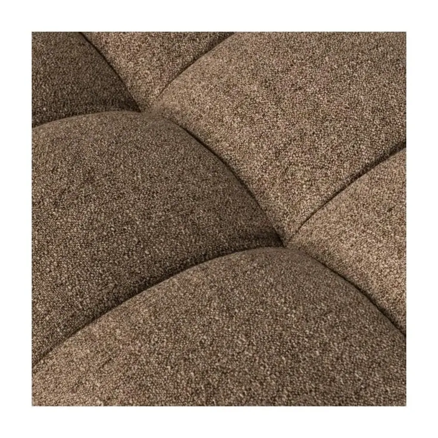 Allure Hocker geweven stof donkerbruin melange