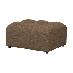 Allure Hocker geweven stof donkerbruin melange