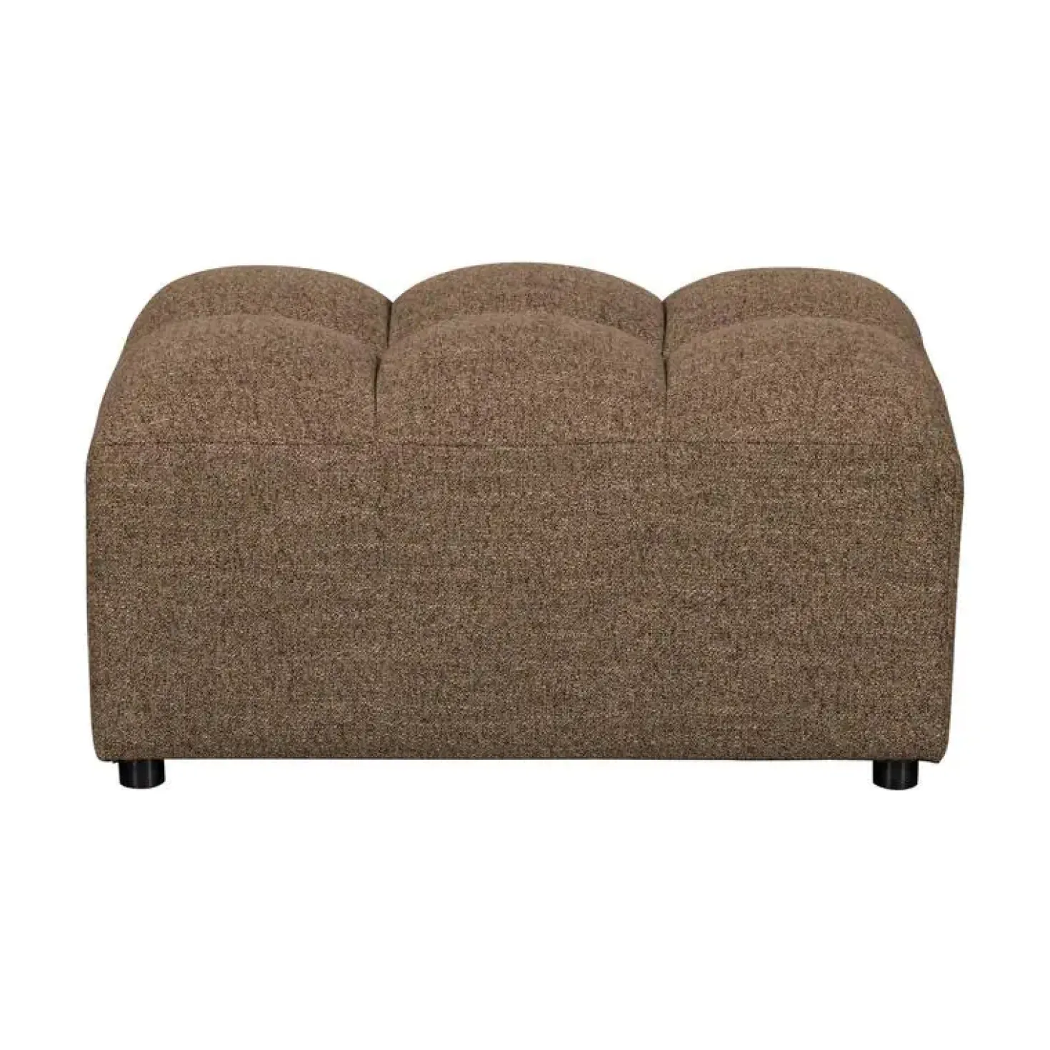Allure Hocker geweven stof donkerbruin melange