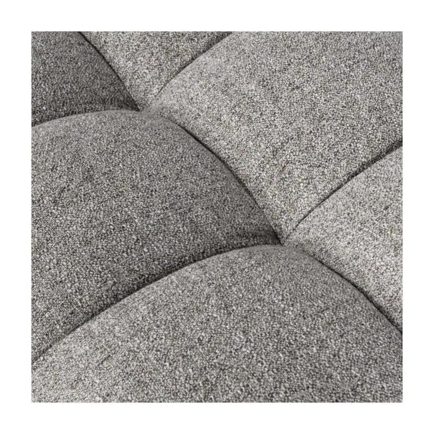 Allure Hocker geweven stof grijs melange