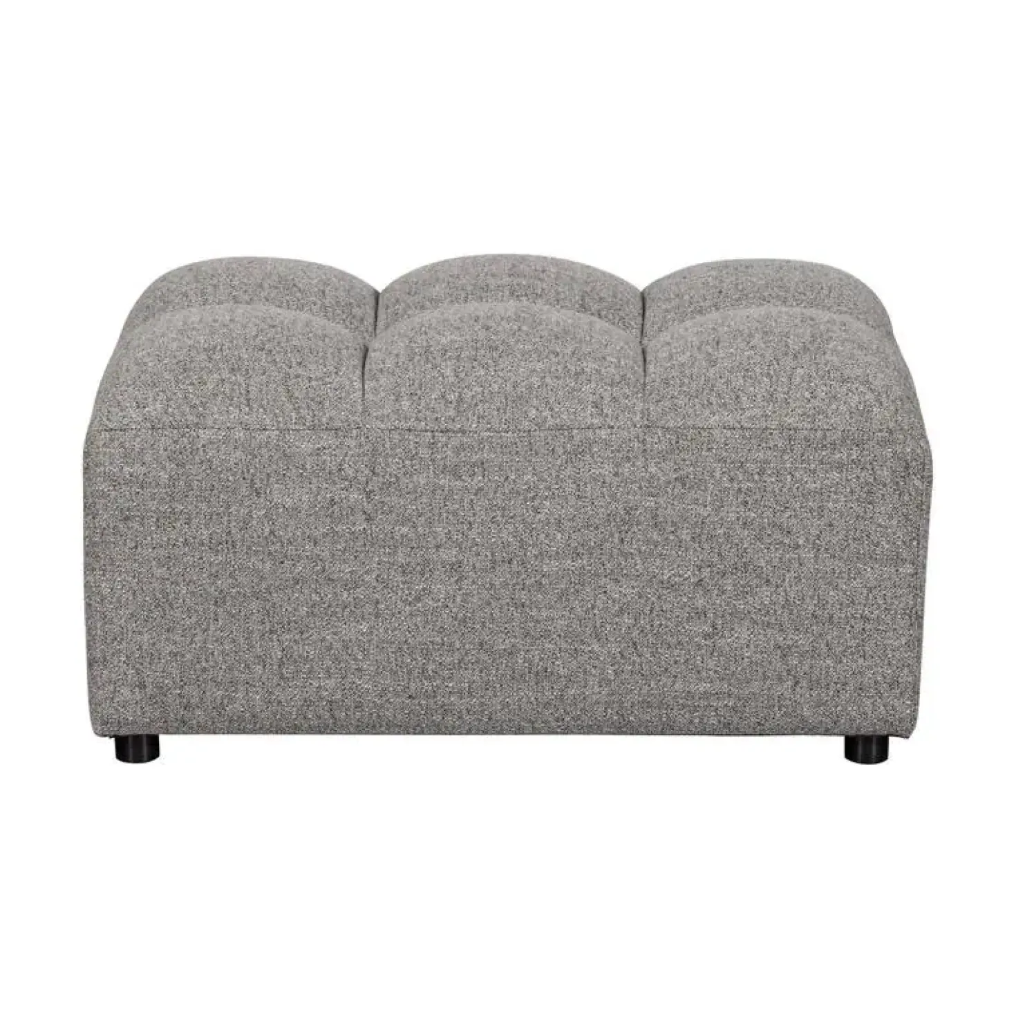Allure Hocker geweven stof grijs melange