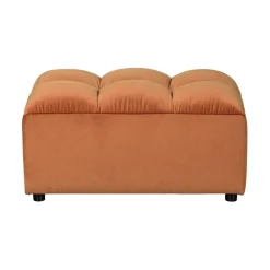 Allure Hocker velvet terracotta
