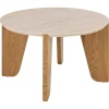 Almari Salontafel Beige rond 80cm