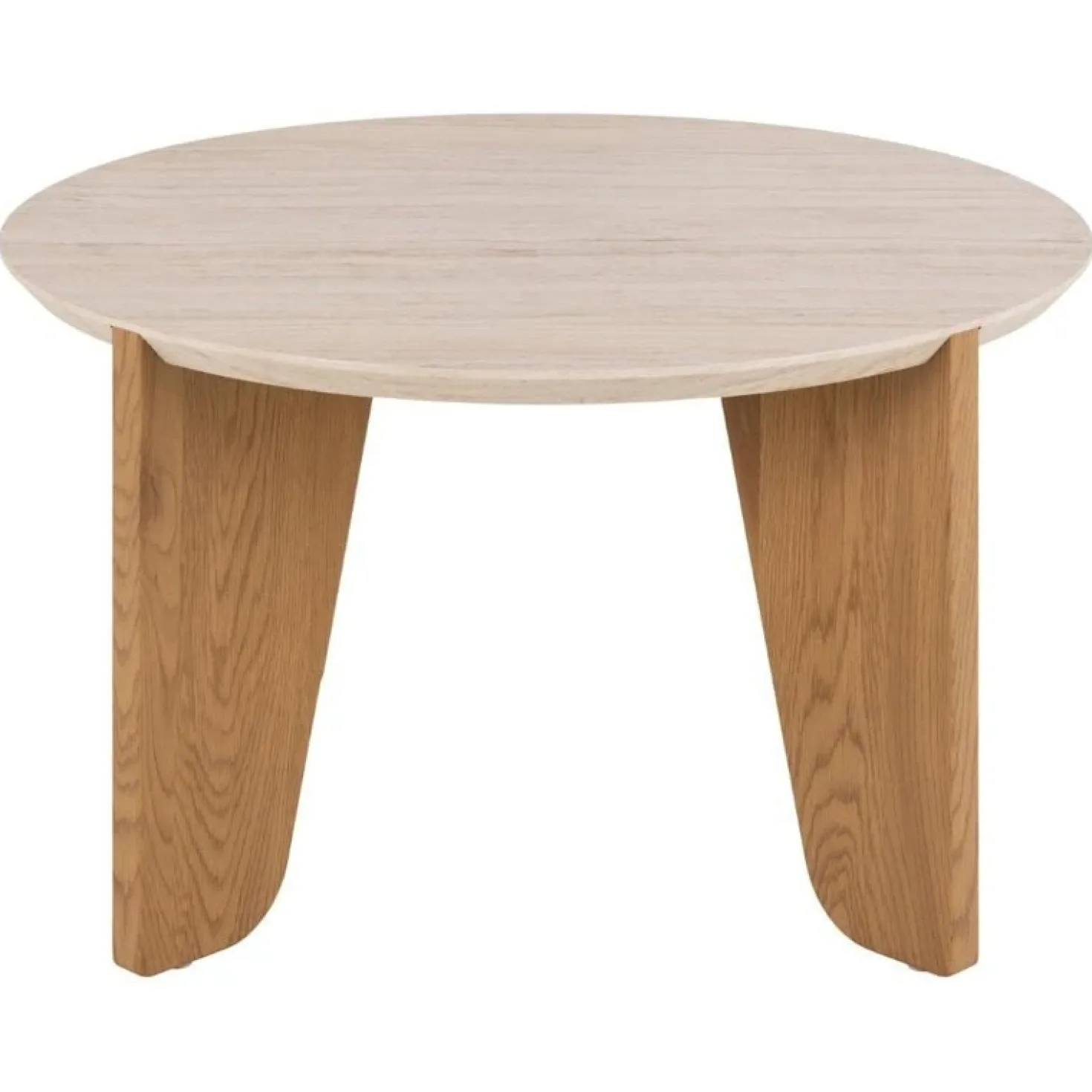 Almari Salontafel Beige rond 80cm