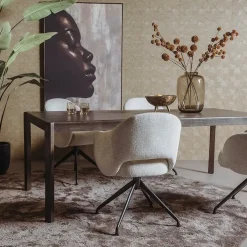 Amalfi Eettafel bruin eikenfineer 180cm