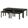 Amalfi Salontafel set van 3 bruin eikenfineer