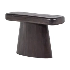 Amco Sidetable mangohout donkerbruin/zwart