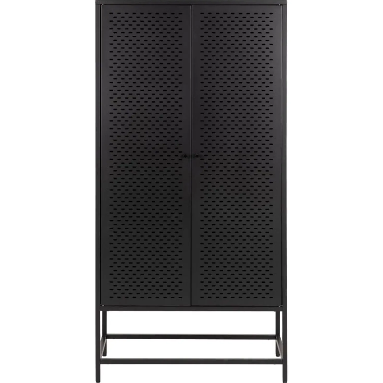 Amora Wandkast Zwart Metaal 80cm