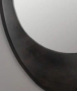Aren Spiegel Hout Zwart 71cm