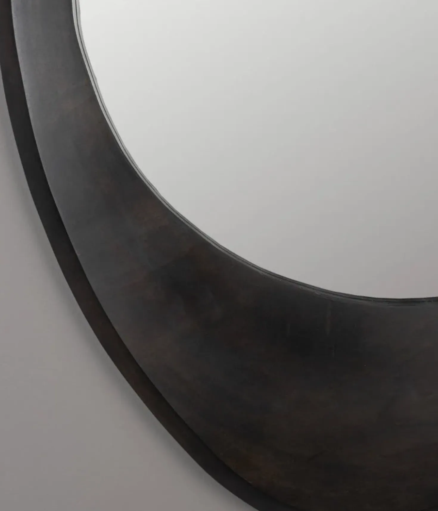 Aren Spiegel Hout Zwart 71cm