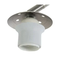 Ariana 1-lichts Vloerlamp Staal met Goud Velvet kap