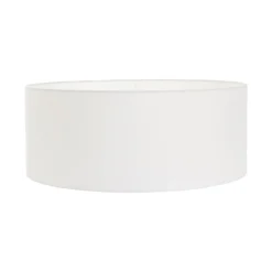 Ariana 1-lichts Vloerlamp Staal met Wit Linnen kap