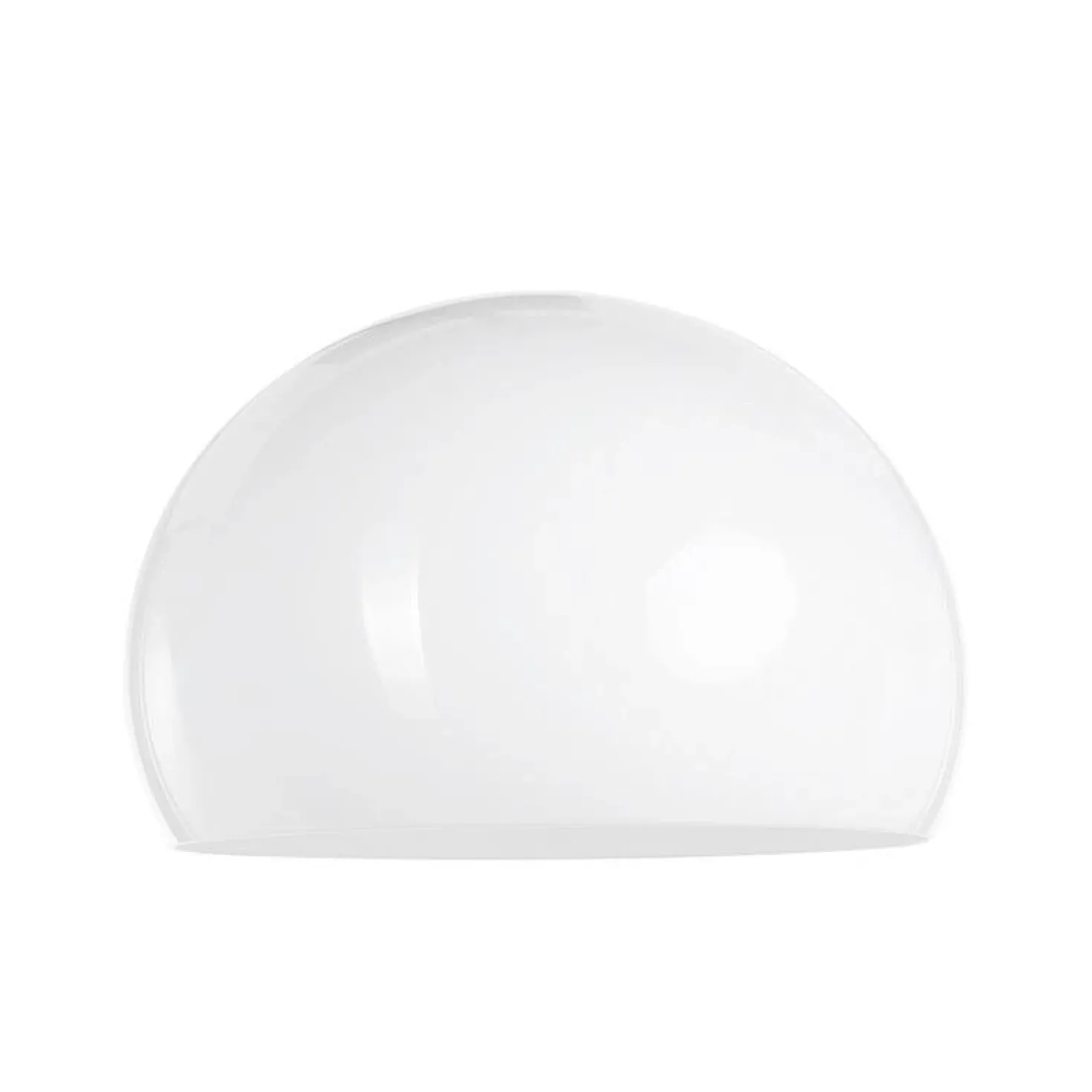 Ariana 1-lichts Vloerlamp Zwart met Wit Kunststof kap