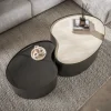 Arianna Salontafel Set van 2 Organisch keramiek glas 102cm