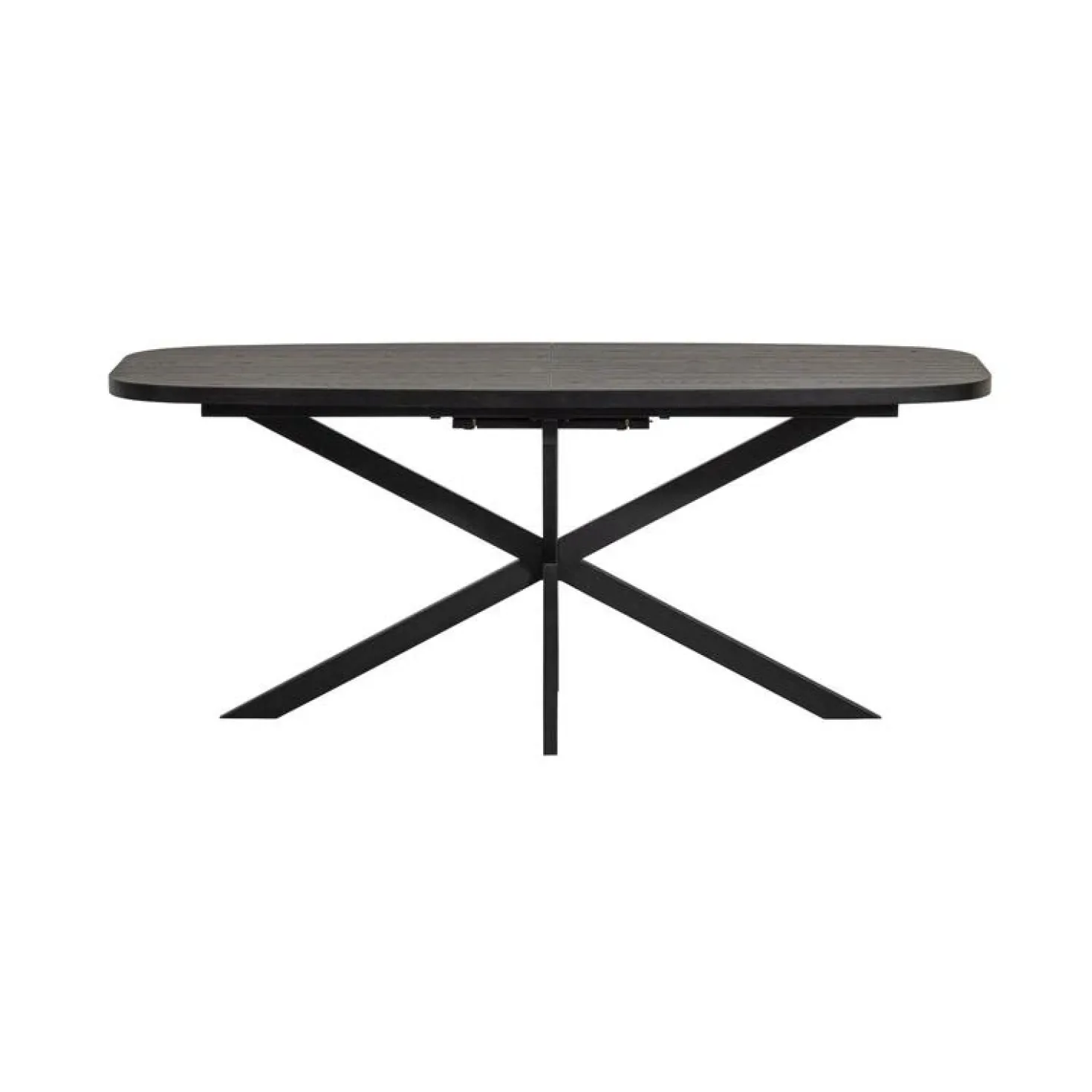 Arros uitschuifbare Eettafel zwart 180-220cm