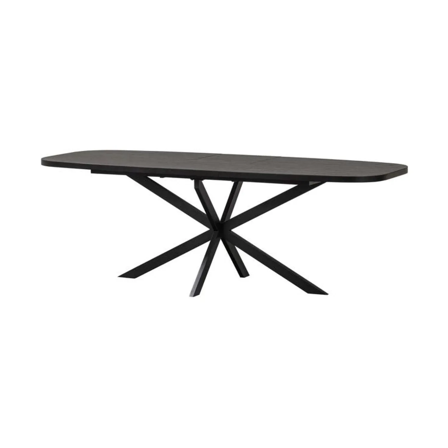 Arros uitschuifbare Eettafel zwart 180-220cm
