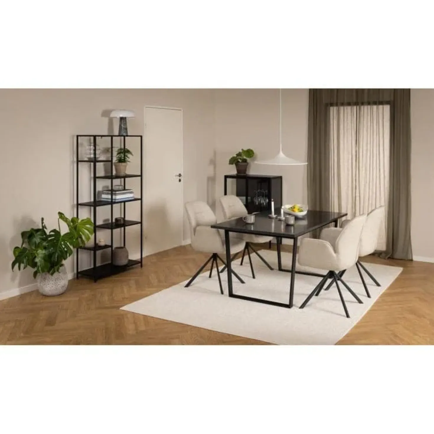 Arvico Eettafel Zwart 160cm