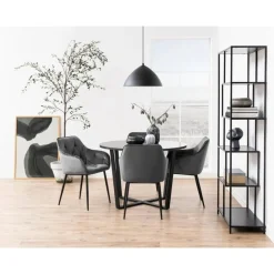 Arvico Eettafel Zwart rond 110cm