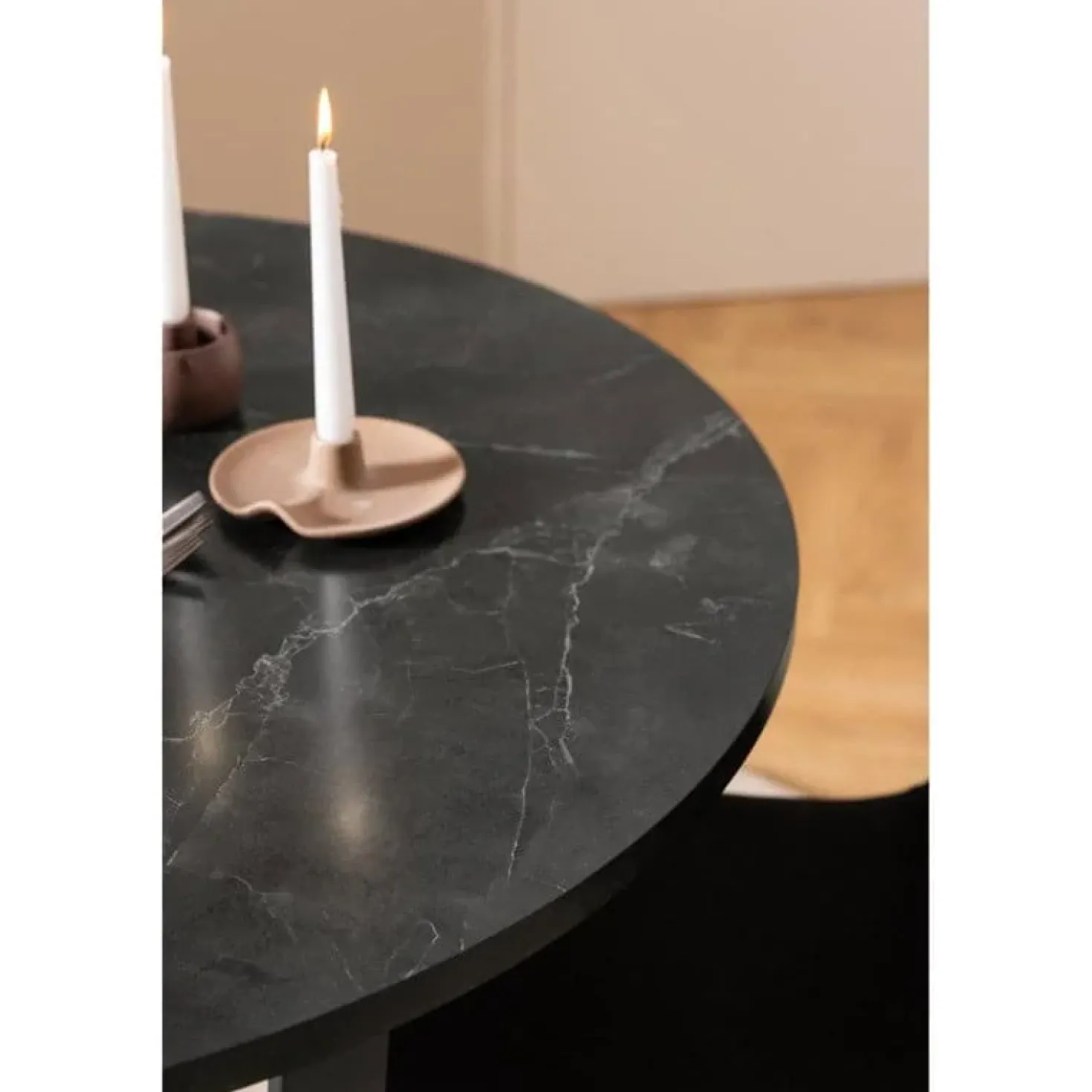 Arvico Eettafel Zwart rond 110cm