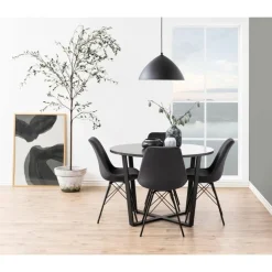 Arvico Eettafel Zwart rond 110cm