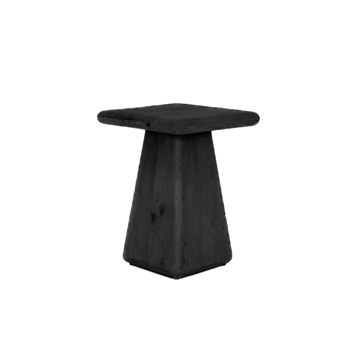 Asti Bijzettafel vierkant zwart 40 cm